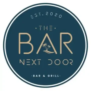 The bar next door square logo with background