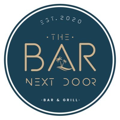 The bar next door square logo with background