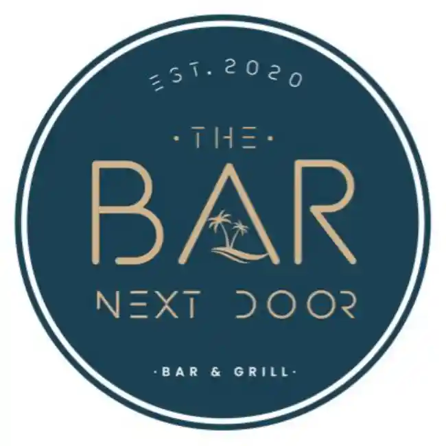 The bar next door square logo with background