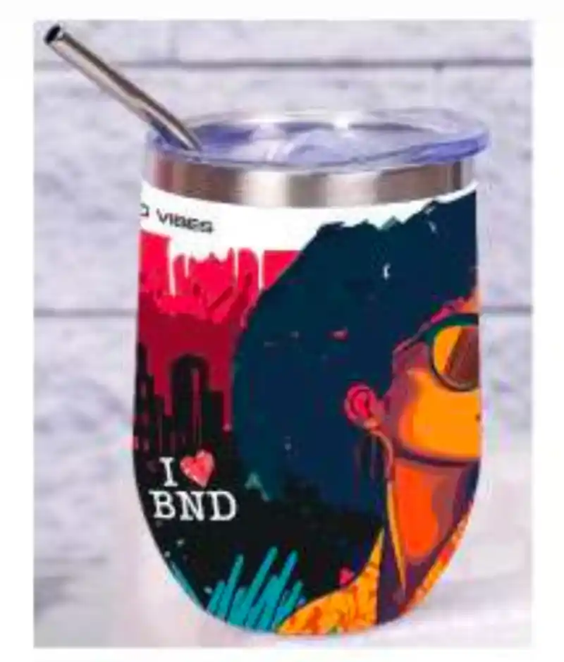 BND Home of Good Vibes Wine Tumbler